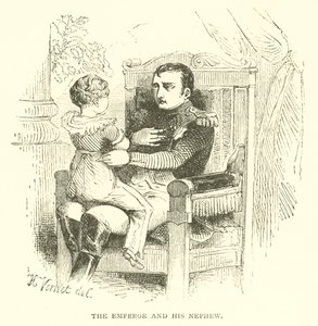 O Imperador e seu sobrinho (gravura) de French School