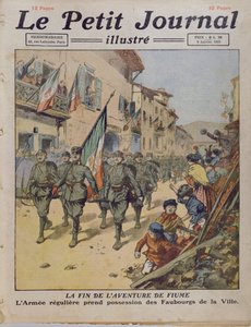 O Fim da Aventura de Fiume, do Le Petit Journal, 9 de janeiro de 1921