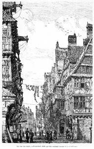 O Frankfurt Judengasse, c.1860-70 de French School