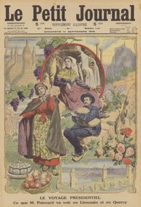 A viagem do presidente francês (cor litho) de French School