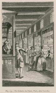 As galerias do palácio, Paris, depois de Gravelot de French School