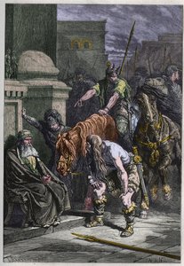 Os Gauleses em Roma - gravura de "A história da França contada aos meus netos" - por François Guizot - 1872-1876 de French School