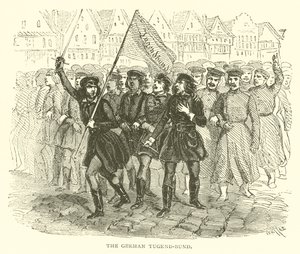 O Tugend-Bund alemão (gravura) de French School