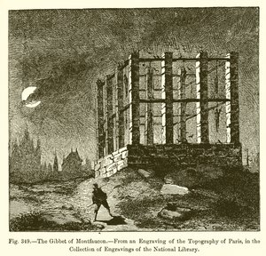 O Gibbet de Montfaucon de French School