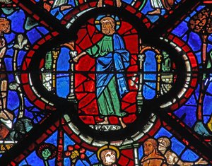 A janela do Bom Samaritano: Deus pronuncia a sentença para a humanidade - e a Redenção (w44) de French School