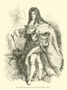 O Grande Monarca em seu Estado Robes de French School