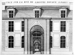 O Hotel d&39;Avaux, rue du Temple, Paris de French School