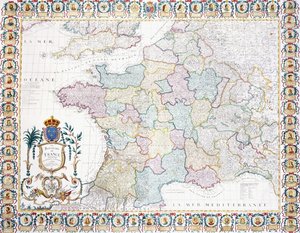 O Reino da França se dividiu em governos locais, 1751 de French School
