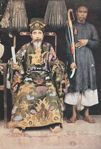 O Kinh Luoc ou Imperador Vice-rei em Tonkin, 1896 de French School
