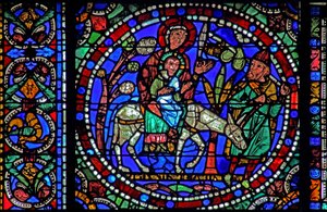 A janela da Vida de Cristo: Voo para o Egito - e retorno (w50) de French School