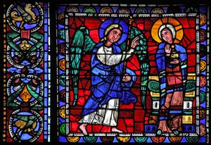 A janela da Vida de Cristo: A Anunciação (w50) de French School