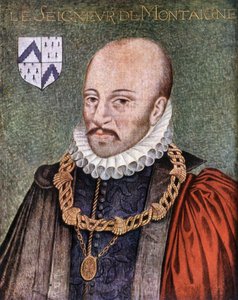 O Senhor de Montaigne - segundo o quadro conservado no Musée Condé de Chantilly de French School