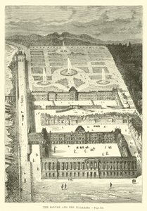 O Louvre e as Tuileries de French School