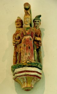 O Martírio de São Apolino (pedra policromada) de French School