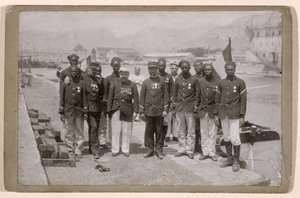 A Missão Marchand, que partiu de Loango, no Congo, e alcançou Fachoda, Sudão, 1897-98 de French School