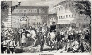A Escola Nacional de Veterinária de Alfort - Les grandes écoles de france - école veterinaire de maison alfort en 1866 - La consultation quotidienne - Engraving in "Le monde illustrious" of 1866 de French School