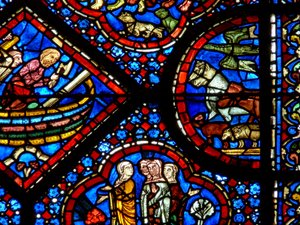 A janela de Noé: um par de nefalim (w47) de French School