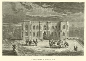O Observatório de Paris em 1671 (gravura) de French School