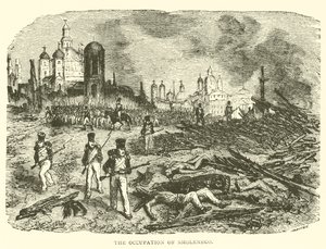 A Ocupação de Smolensko (gravura) de French School