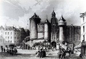 O Petit Chatelet no século XVII de French School
