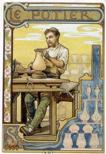 O Oleiro - cromo. de French School