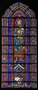 O profeta Oséias; armas de Mauclerc (w120) de French School