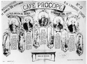 A reabertura do Café Procope, 1872