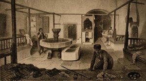 The Rest Room of the Tartar Bathhs, pub. por Auguste Bry de French School