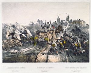 O Retiro dos Franceses de Constantino em 24 de novembro de 1836 de French School