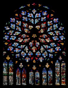 A Rosa de Paradis com músicos angelicais, antes de 1520 de French School