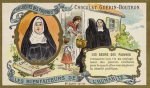 As Irmãs dos Pobres (chromolitho) de French School