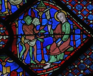 The St James Window: demônios se queixam de St James (w5) de French School