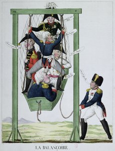 O balanço, caricatura de Napoleão (1769-1821), c.1814 de French School