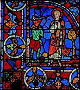 A Tentação de Cristo no Deserto (w30a) de French School
