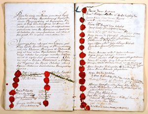 O Tratado de Ryswick, 30 de outubro de 1697 de French School