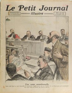 O julgamento de Henri Desire Landru (1869-1922) do Le Petit Journal, 20 de novembro de 1921 de French School