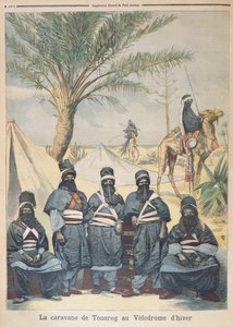 A caravana Tuareg no Velódromo de Inverno, ilustração do Le Petit Journal, 4 de junho de 1894