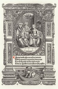 As Doze Idades do Homem: Julho (litho) de French School