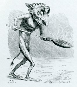 O Ukobach, ilustração do Dictionnaire Infernal por Jacques Albin Simon Collin de Plancy, 1818 de French School