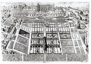 O Palácio e Jardins Villa dEste, Tivoli, Itália, c.1600 de French School