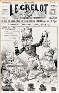 The Wilson Affair, capa de Le Grelot, 16 de outubro de 1887 de French School