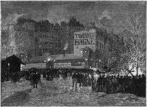 O festival anual de Montmartre e a Taverne du bagne em Paris, In "The Illustrous World" (O Mundo Ilustrado) de French School