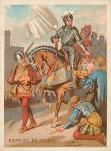 A captura de Calais pelo rei Henrique II da França de French School