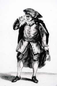 O traje de Arnolphe, da Escola de Esposas de Moliere de French School