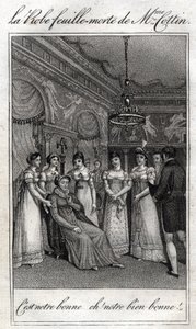 O vestido de folha morta de Madame Cottin (Sophie Cottin Rostand) (1770-1807) escritora francesa. de French School