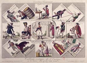 Os diferentes povos da Europa, c.1810 de French School