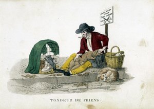 O cortador de relva para cães de French School