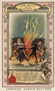 Os incêndios de São João (chromolitho) de French School