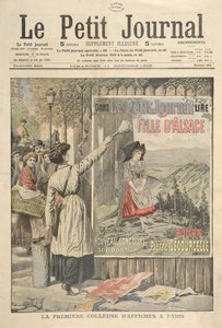 A primeira mulher do billposter em Paris, do le Petit Journal, 11 de outubro de 1906