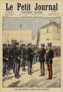 A bandeira dos funcionários da alfândega, Bordeaux, França, 1897 de French School